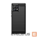 Чехол на заднюю панель Hurtel  Carbon Case silicone case for Motorola Edge 40 Pro - black 