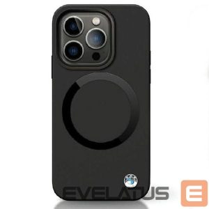 Чехол на заднюю панель BMW  BMW BMHMP14XSILBK2 case for iPhone 14 Pro Max 6.7" - black Signature Liquid Silicone MagSafe 