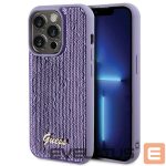 Чехол на заднюю панель Guess  Guess Sequin Script Metal case for iPhone 15 Pro Max - purple