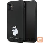 Чехол на заднюю панель Karl Lagerfeld  Karl Lagerfeld KLHCN61SMHCNPK case for iPhone 11 / Xr - black Silicone C Metal Pin 