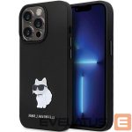 Чехол на заднюю панель Karl Lagerfeld  Karl Lagerfeld KLHCP13LSMHCNPK case for iPhone 13 Pro / 13 - black Silicone C Metal Pin 