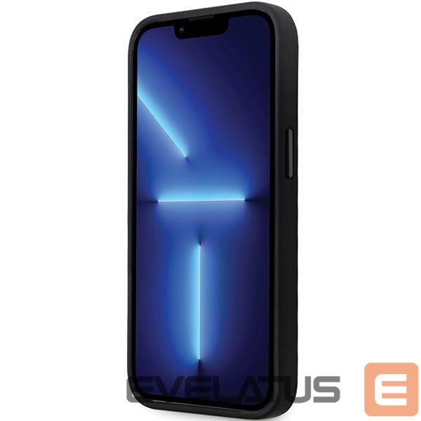 Чехол на заднюю панель Karl Lagerfeld Karl Lagerfeld KLHCP14LSMHCNPK case for iPhone 14 Pro - black Silicone C Metal Pin