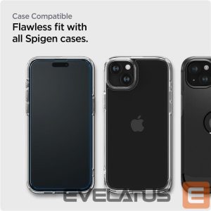 Защитное стекло Spigen - Spigen ALM Glass FC tempered glass for iPhone 15 Plus - black 2 pcs. 