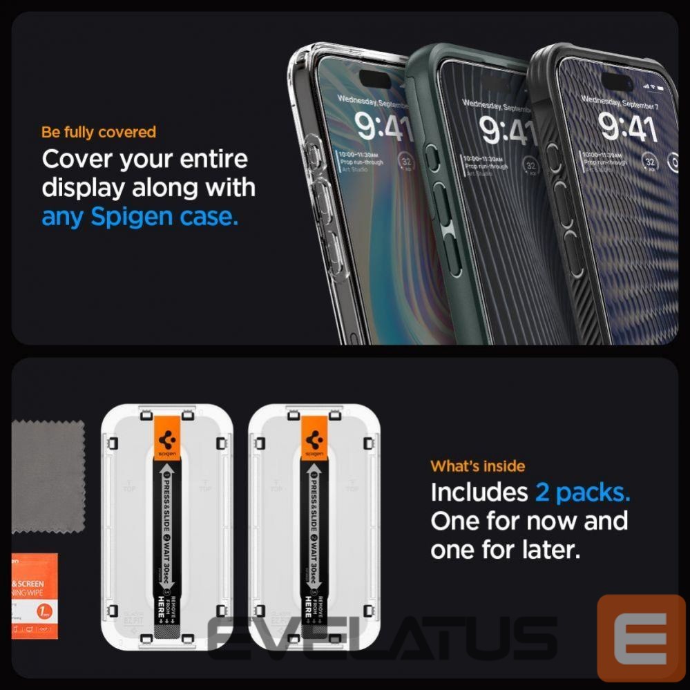 Защитное стекло Spigen 2