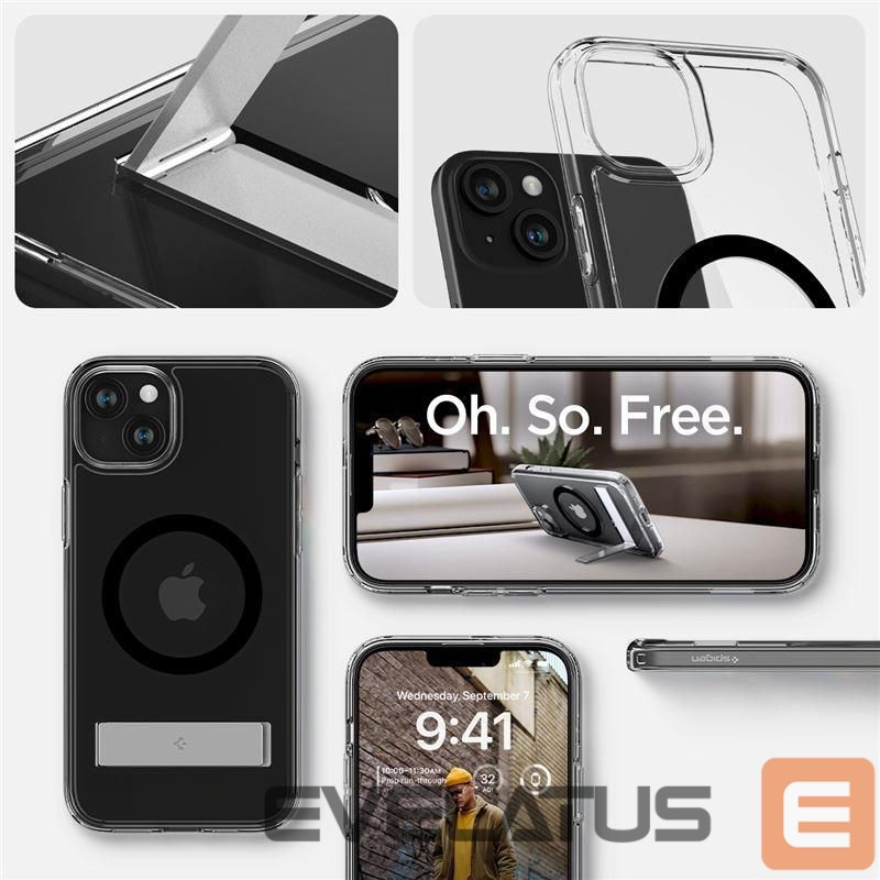 Чехол на заднюю панель Spigen Transparent || Black