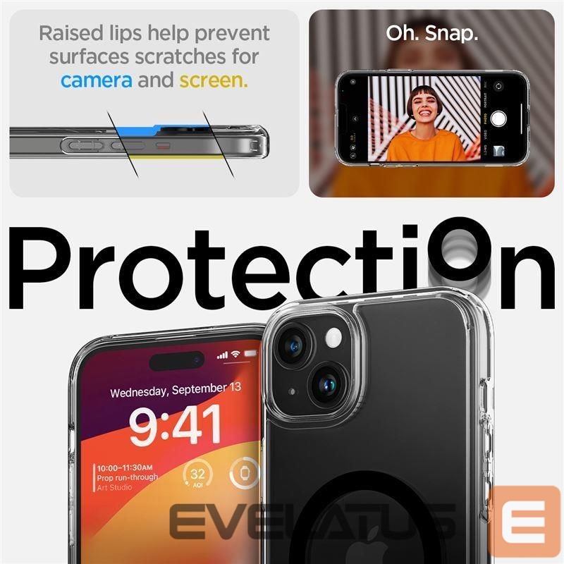 Чехол на заднюю панель Spigen Transparent || Black