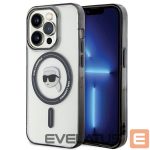 Чехол на заднюю панель Karl Lagerfeld  Karl Lagerfeld KLHMP15XHKHNOTK iPhone 15 Pro Max 6.7" transparent hardcase IML Karl`s Head MagSafe 