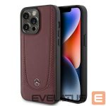 Чехол на заднюю панель Mercedes-Benz  Mercedes MEHCP15LARMRE iPhone 15 Pro 6.1" red/red hardcase Leather Urban Bengale 