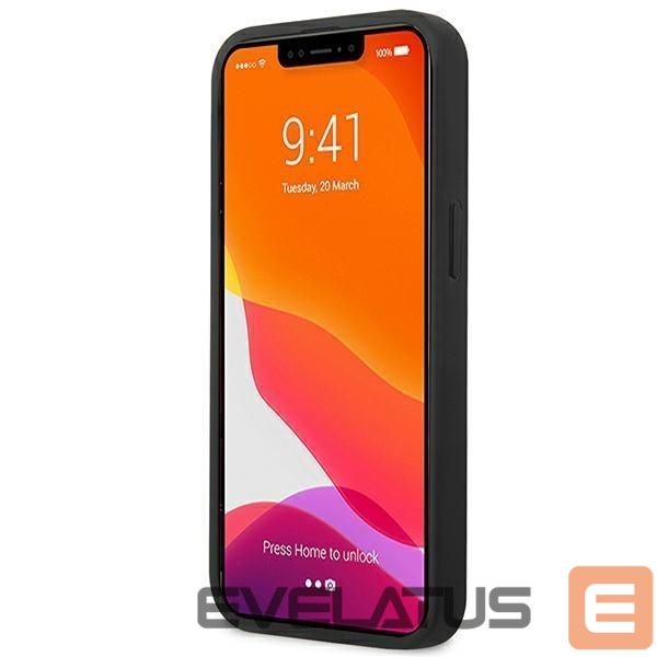 Чехол на заднюю панель Mercedes-Benz Mercedes MEHCP15MARMBK iPhone 15 Plus 6.7" black/black hardcase Leather Urban