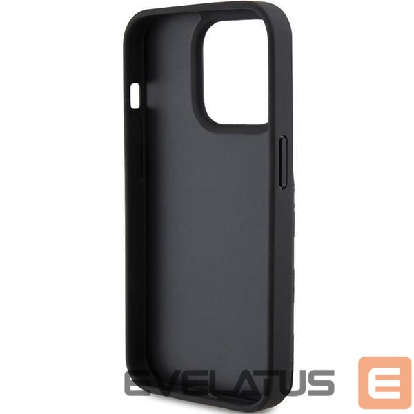 Чехол на заднюю панель Karl Lagerfeld Karl Lagerfeld Saffiano Cardslots and Stand Monogram Ikonik Patch case for iPhone 15 Pro - black