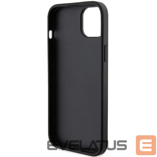 Чехол на заднюю панель Karl Lagerfeld Karl Lagerfeld Saffiano Cardslot Karl&Choupette Metal Pin case for iPhone 15 - black