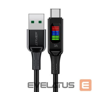 Кабель Acefast  Acefast C7-04 USB-A USB-C 60W 1.2m cable with display - black 