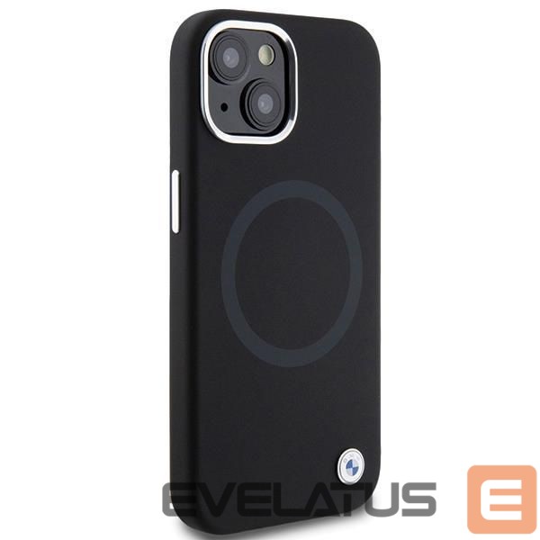 Чехол на заднюю панель BMW BMW Signature Liquid Silicone MagSafe case for iPhone 15 Plus - black