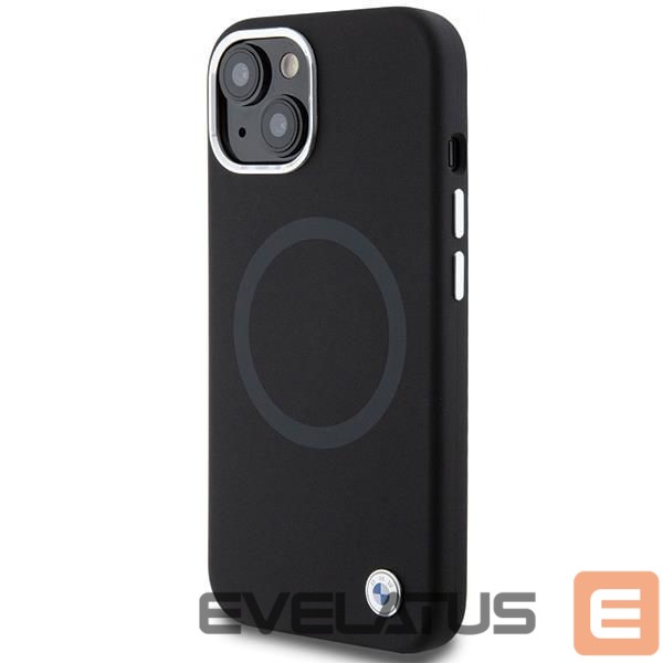 Чехол на заднюю панель BMW BMW Signature Liquid Silicone MagSafe case for iPhone 15 Plus - black
