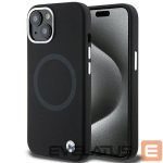 Чехол на заднюю панель BMW  BMW Signature Liquid Silicone MagSafe case for iPhone 15 - black 
