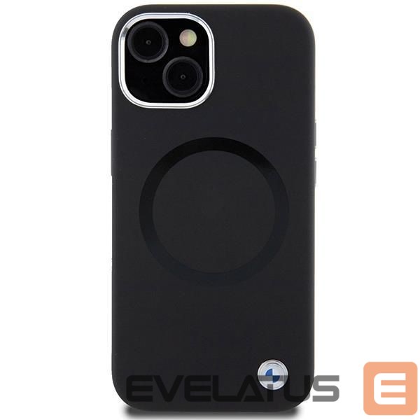 Чехол на заднюю панель BMW BMW Signature Liquid Silicone MagSafe case for iPhone 15 - black