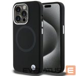 Чехол на заднюю панель BMW  BMW Signature Liquid Silicone MagSafe case for iPhone 15 Pro Max - black 