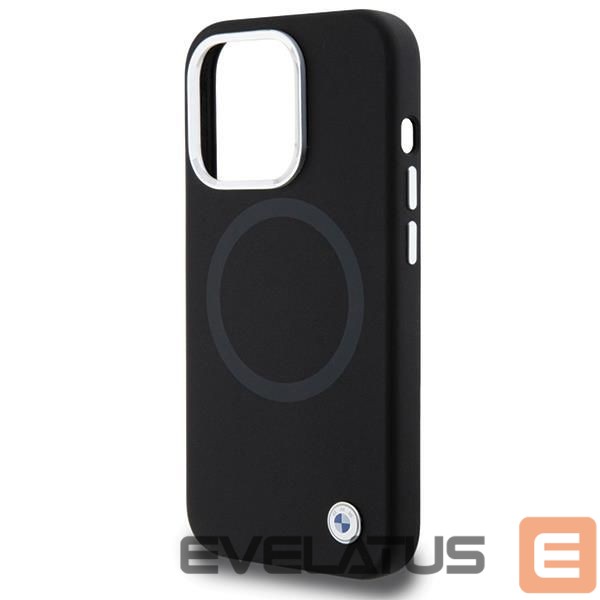 Чехол на заднюю панель BMW BMW Signature Liquid Silicone MagSafe case for iPhone 15 Pro Max - black