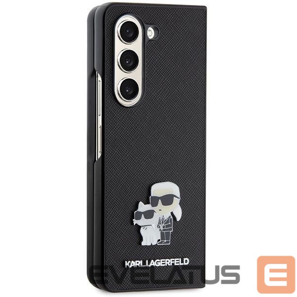 Чехол на заднюю панель Karl Lagerfeld Karl Lagerfeld Saffiano Karl&Choupette Pin case for Samsung Galaxy Z Fold 5 - black