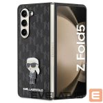 Чехол на заднюю панель Karl Lagerfeld  Karl Lagerfeld Saffiano Monogram Ikonik Pin case for Samsung Galaxy Z Fold 5 - black 