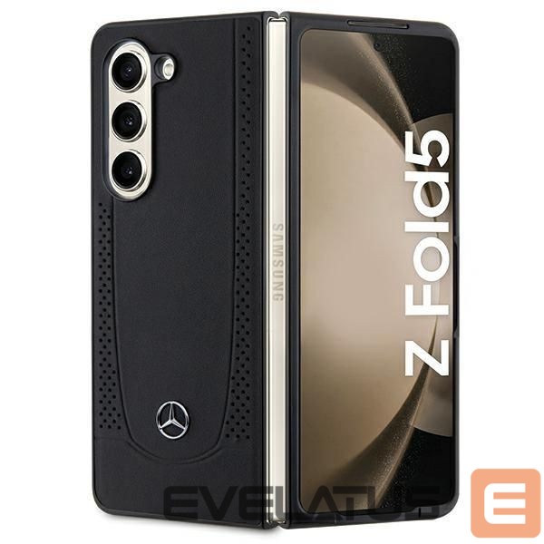 Чехол на заднюю панель Mercedes-Benz Mercedes Leather Urban case for Samsung Galaxy Z Fold 5 - black