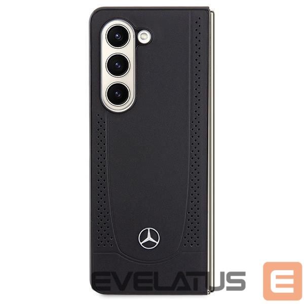 Чехол на заднюю панель Mercedes-Benz Mercedes Leather Urban case for Samsung Galaxy Z Fold 5 - black