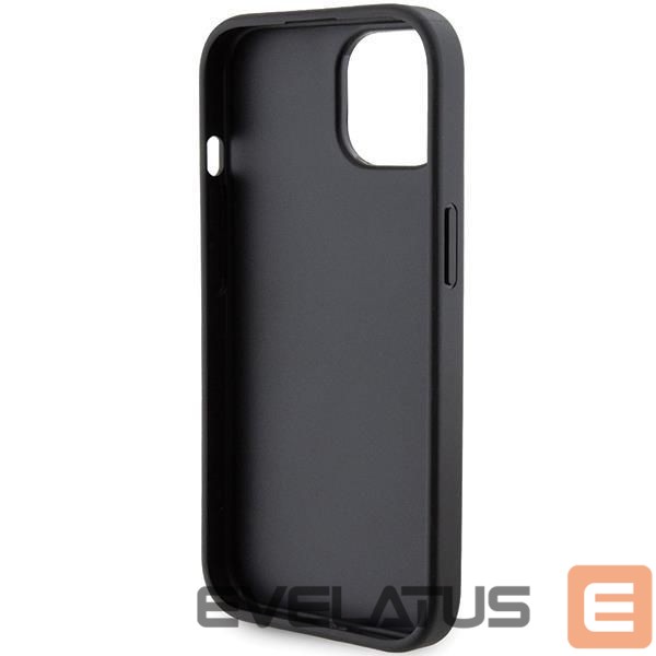Чехол на заднюю панель Karl Lagerfeld Karl Lagerfeld Gripstand Saffiano Choupette Pins Case for iPhone 15 Plus / 14 Plus - Black