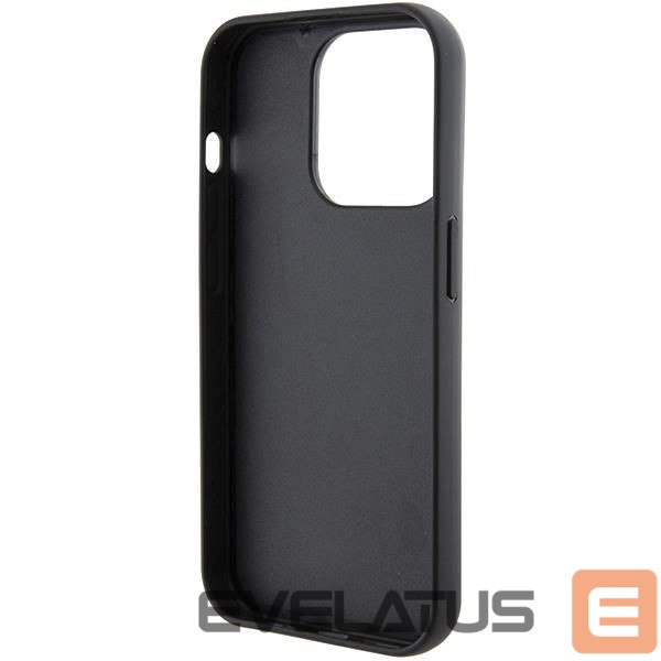 Чехол на заднюю панель Karl Lagerfeld Karl Lagerfeld Gripstand Saffiano Choupette Pins case for iPhone 15 Pro Max - black
