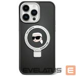 Чехол на заднюю панель Karl Lagerfeld  Karl Lagerfeld Ring Stand Karl Head MagSafe Case for iPhone 15 Plus / 14 Plus - Black 
