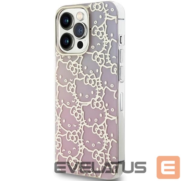 Чехол на заднюю панель Hello Kitty Hello Kitty IML Gradient Electrop Crowded Kitty Head case for iPhone 13 Pro / 13 - pink