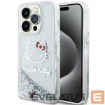 Чехол на заднюю панель Hello Kitty  Hello Kitty Liquid Glitter Charms Kitty Head case for iPhone 13 Pro / 13 - silver 