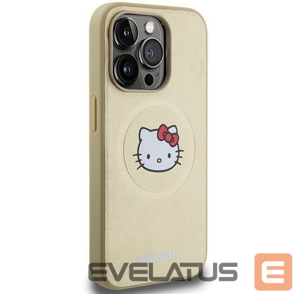 Чехол на заднюю панель Hello Kitty Hello Kitty Leather Kitty Head MagSafe case for iPhone 13 Pro / 13 - gold