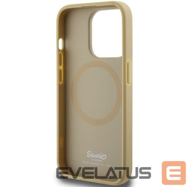 Чехол на заднюю панель Hello Kitty Hello Kitty Leather Kitty Head MagSafe case for iPhone 14 Pro Max - gold