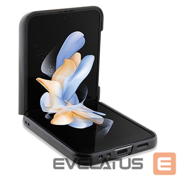 Чехол на заднюю панель BMW BMW Leather Hot Stamp case for Samsung Galaxy Z Flip 5 - black