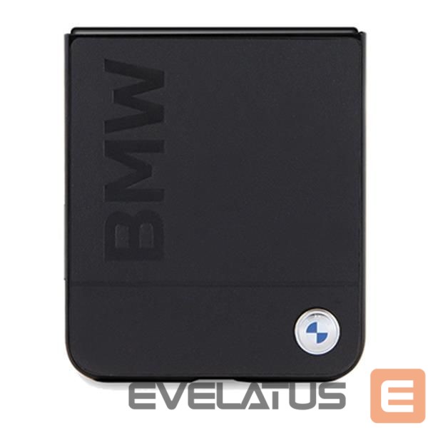 Чехол на заднюю панель BMW BMW Leather Hot Stamp case for Samsung Galaxy Z Flip 5 - black