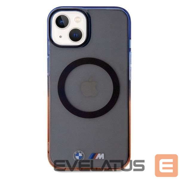Чехол на заднюю панель BMW BMW Gradient Bumper MagSafe Case for iPhone 15 Plus / 14 Plus - Gray