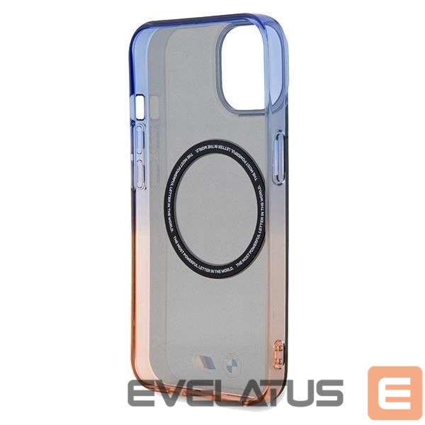 Чехол на заднюю панель BMW BMW Gradient Bumper MagSafe Case for iPhone 15 Plus / 14 Plus - Gray