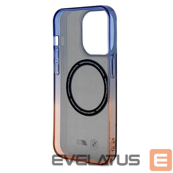 Чехол на заднюю панель BMW BMW Gradient Bumper MagSafe case for iPhone 15 Pro Max - gray
