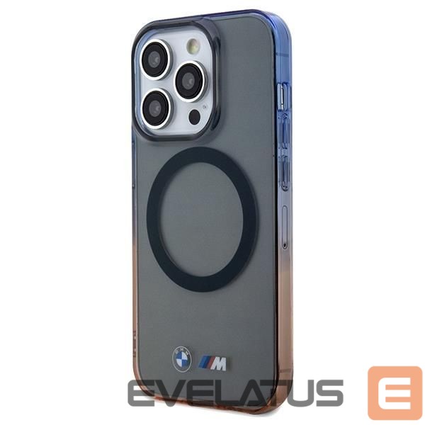 Чехол на заднюю панель BMW BMW Gradient Bumper MagSafe case for iPhone 15 Pro Max - gray