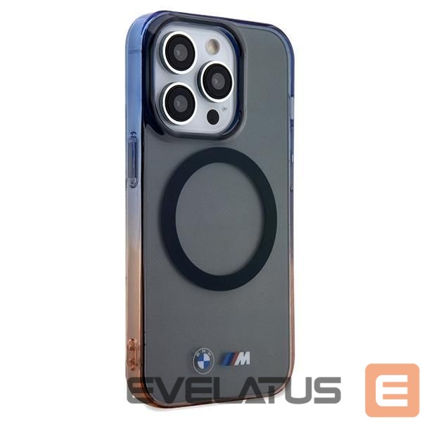 Чехол на заднюю панель BMW BMW Gradient Bumper MagSafe case for iPhone 15 Pro Max - gray
