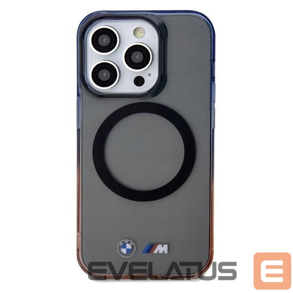 Чехол на заднюю панель BMW BMW Gradient Bumper MagSafe case for iPhone 15 Pro Max - gray