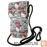 Чехол на заднюю панель Hello Kitty  Hello Kitty Leather Tags Graffiti Cord bag - beige 