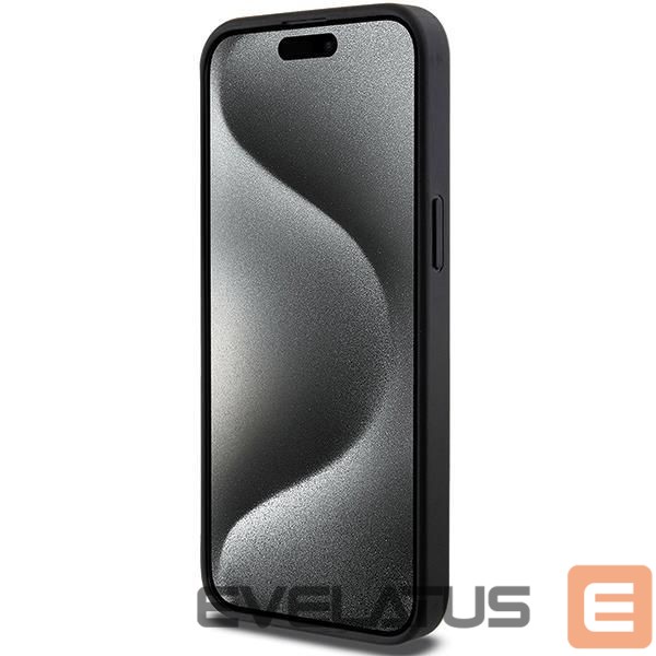 Чехол на заднюю панель Karl Lagerfeld Karl Lagerfeld Gripstand Saffiano Choupette Pins case for iPhone 13 Pro Max - black