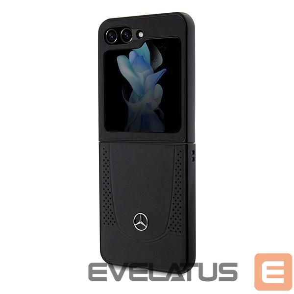 Чехол на заднюю панель Mercedes-Benz Mercedes Leather Urban case for Samsung Galaxy Z Flip 5 - black