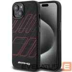 Чехол на заднюю панель Mercedes-Benz  AMG Silicone Large Rhombuses Pattern MagSafe Case for iPhone 15 Plus / 14 Plus - Black 