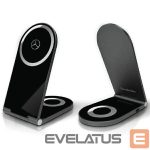 Адаптер Mercedes-Benz  Mercedes Silver Stars MagSafe foldable 2in1 15W inductive charger - black 