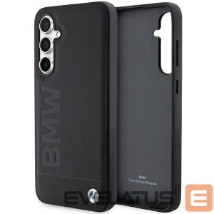 Чехол на заднюю панель BMW  BMW BMHCS23FESLLBK S23 FE S711 black/black Leather Hot Stamp 