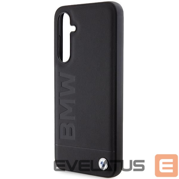 Чехол на заднюю панель BMW BMW BMHCS23FESLLBK S23 FE S711 black/black Leather Hot Stamp