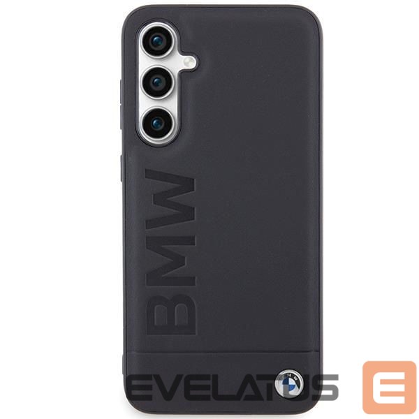 Чехол на заднюю панель BMW BMW BMHCS23FESLLBK S23 FE S711 black/black Leather Hot Stamp