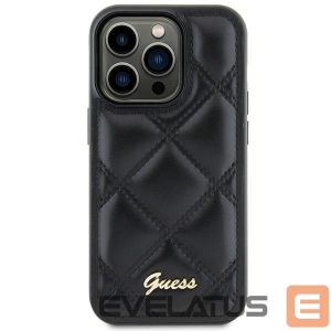Чехол на заднюю панель Guess  Guess GUHCS23FEPSQSQSK S23 FE S711 black/black hardcase Quilted Metal Logo 